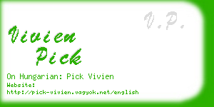 vivien pick business card